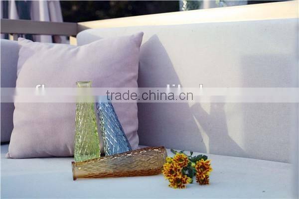 clear table small mouth glass flower vases for home decoration