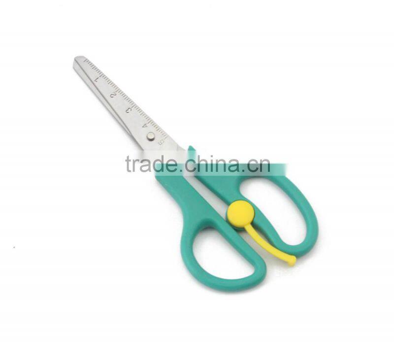 5 inch Mini Stainless steel Office Scissors with Rule Scale