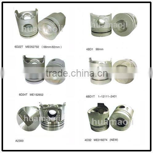 Excavator spare parts/engine spare parts/pision