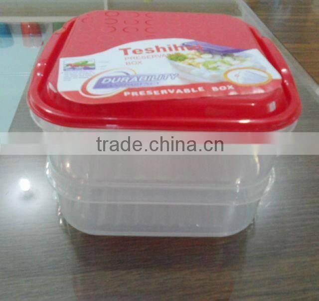 4 layers a set rectangle plastic food container