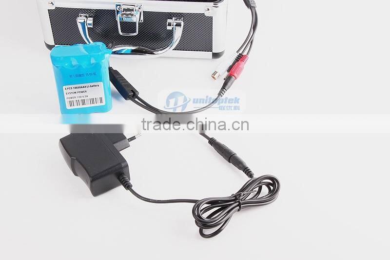 2015 New 800TVL 12 White Brignt Light 7" TFT Color LCD Underwater Fishing Camera Fish Finder Video Camera Aluminum Case