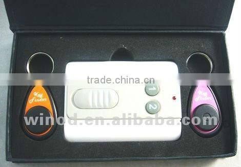 Hotsale electronic wireless key finder(1 transmitter with 2 receivers)