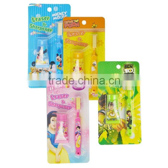 Promotion toothbrush funny shape erasers