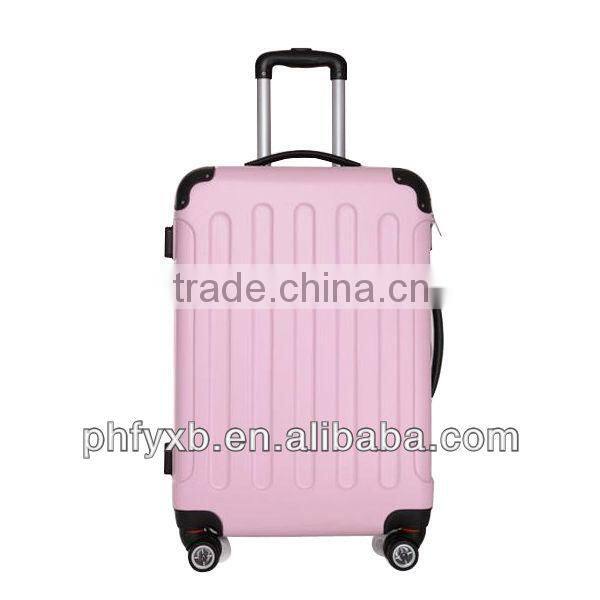2015 china alibaba colorful western business travel trolley luggage bags with concise colour