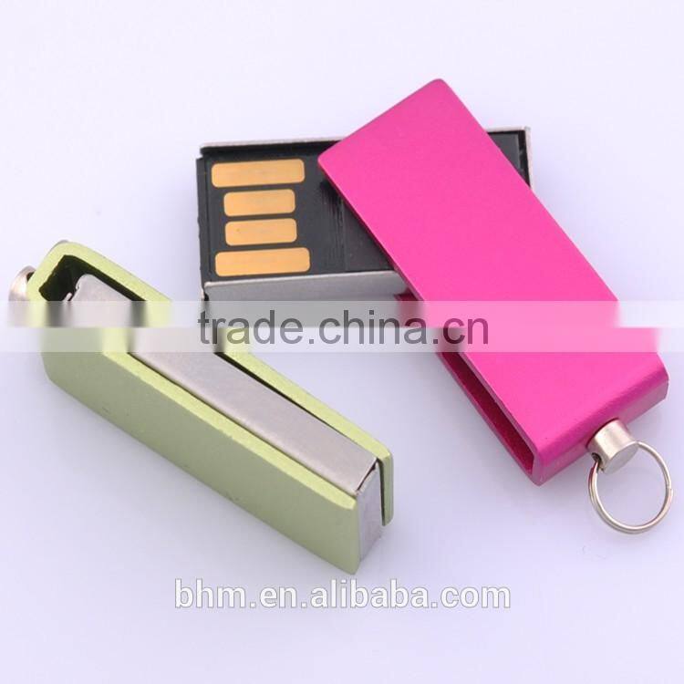 Popular USB 2.0 swivel metal usb flash memory,4GB/8GB/16GB USB flash drive