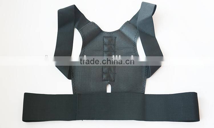 High quality as seen on TV black magnetic support correction belt for posture back