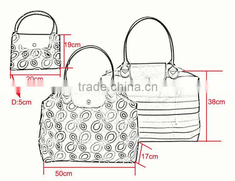 Folding bag for supermarket shopping