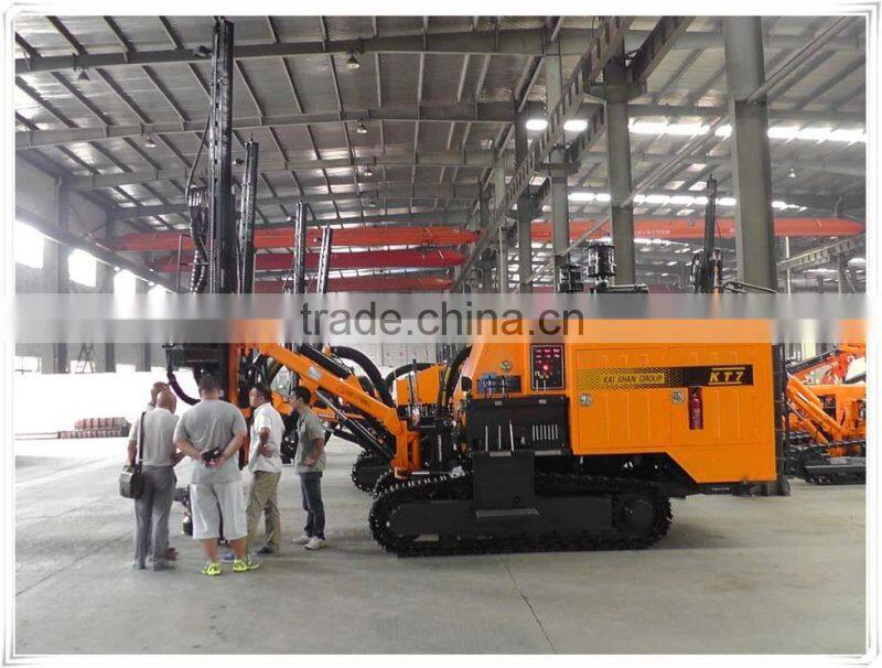 KT7 Open-air DTH Crawler Drilling Rig For Stonework