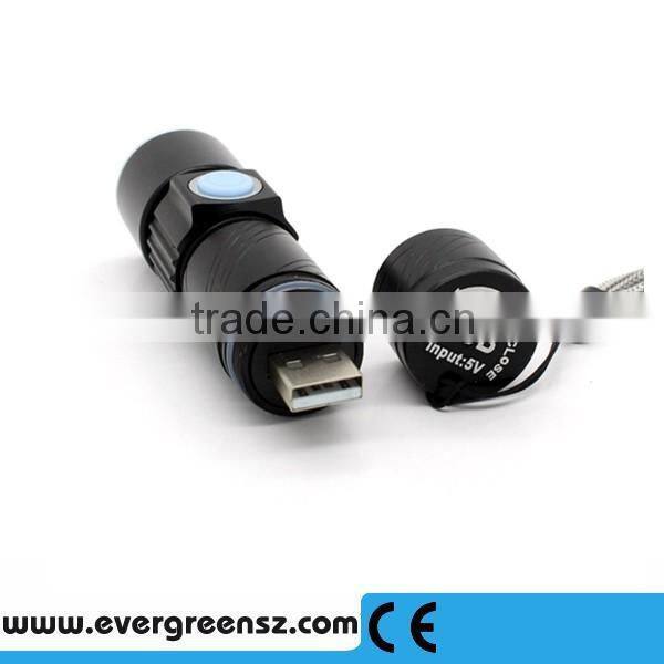 High power outdoor 300 lumen protable usb led rechargeable led Lamp with hand strap