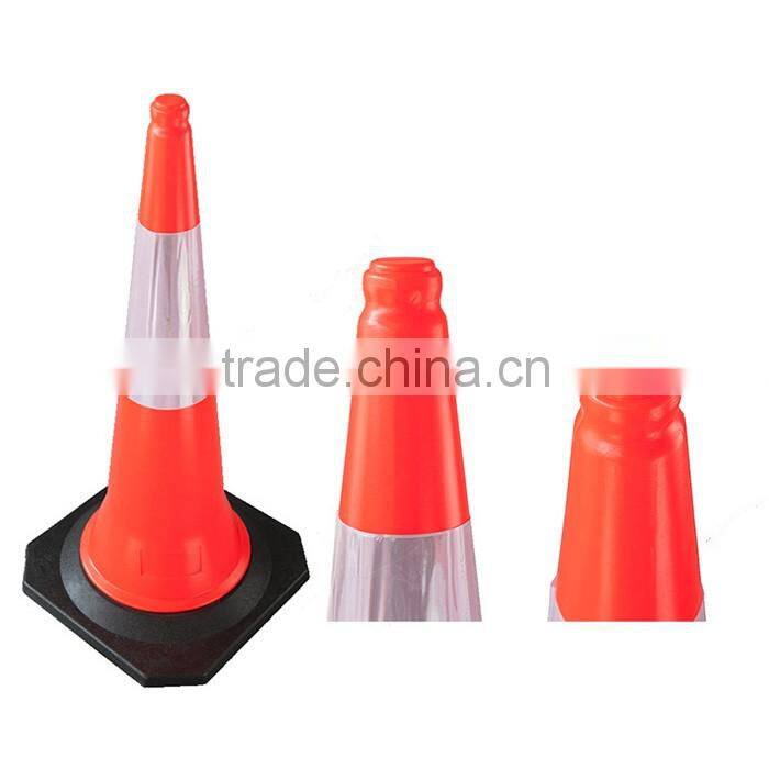 Good Reputation Black PVC 49*49CM Base Large Traffic Cone