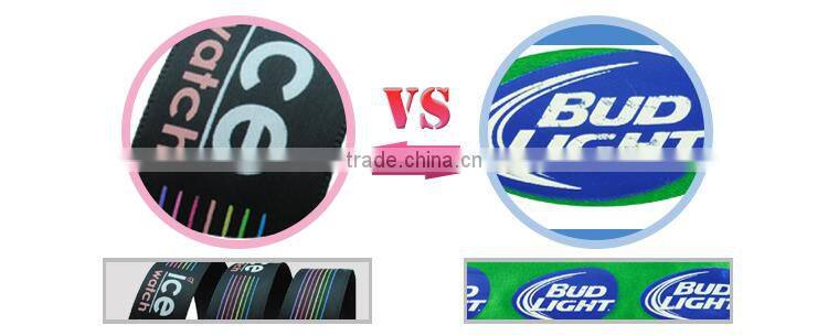 red polyester ribbon bow with loop for bottle decoration