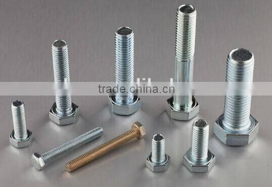 Zinc plated hexagon head bolt din933 Grade 8.8 bolt