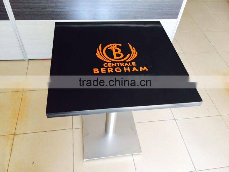 Acrylic soid surface Restaurant dining tables and chairs , Dining Table,fast food table