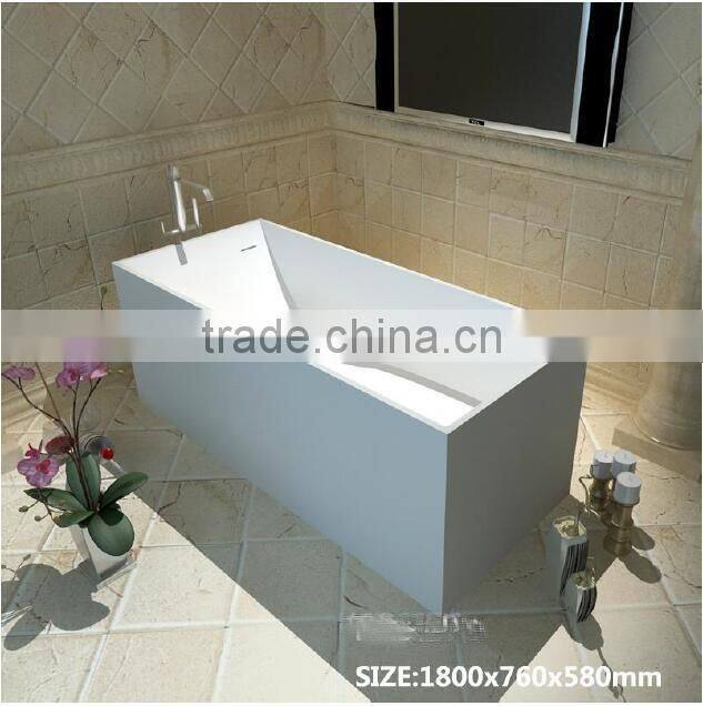 Bathroom Acrylic artificial stone whirlpools bathtub,Luxurious used freestanding bathtub