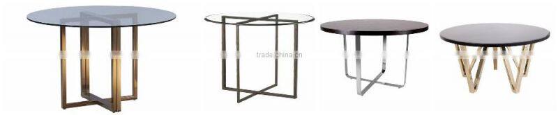 Modern dining room furniture 10 person 12 thick tempered glass dining table