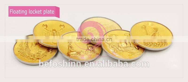 30 mm Coffee color stainless steel magnet glass floating locket for locket floating charm