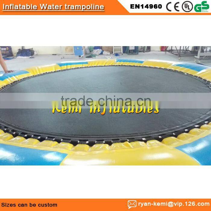 inflatable trampoline Inflatable on water trampoline