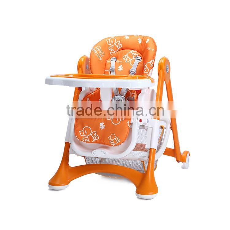 new design European design high quality feeding baby high chair for indoor use