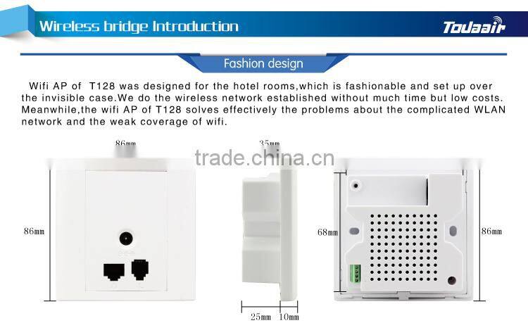 2015 T128 home intelligent gateway inwall access point wireless transmitter