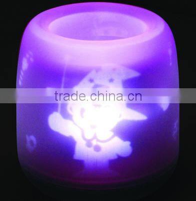 Christmas ornament plastic led christmas candle