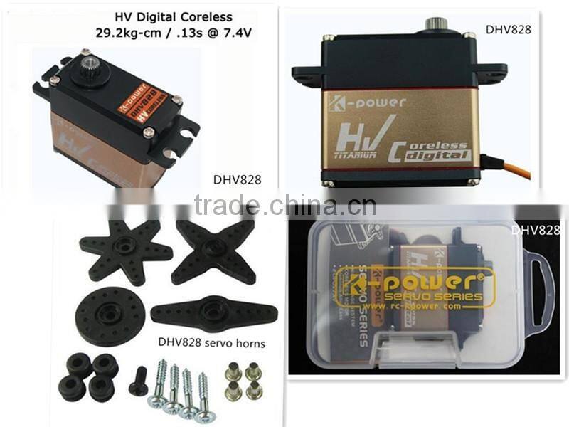 K-power Digital High Torque High speed Coreless RC Servo DHV828 75g/38kg/0.18s/7.4V