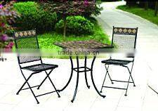 iron folded garden mosaic furniture