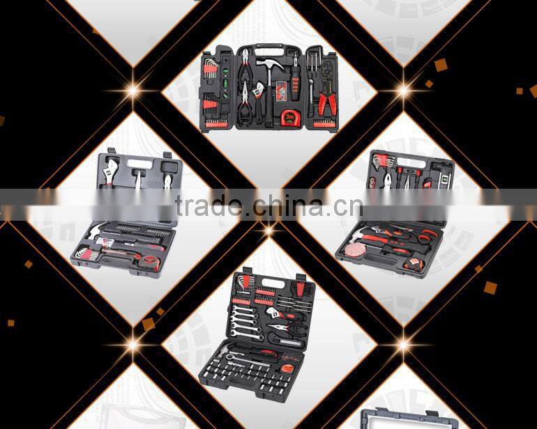 25pcs Kraft World Plastic box package tool kit , Mini 3 folded tool box