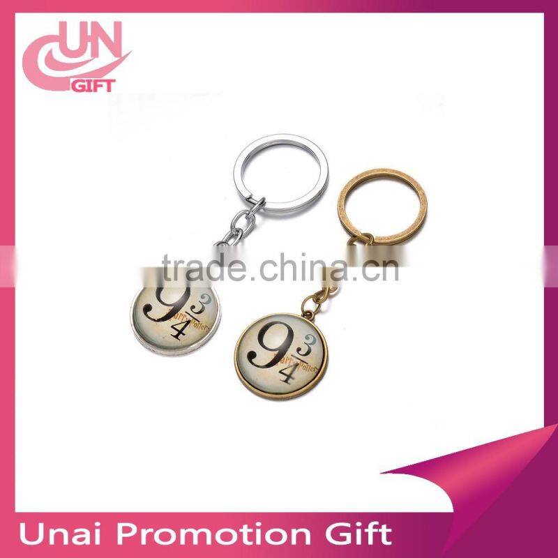 Promotion gift Custom OEM design laser cut logo key holder Handmade leather keychain