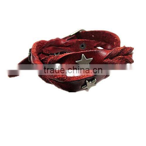 Unique Handmade Cool Leather Bracelets for Boys China Wholesale
