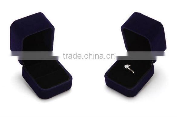 Top grade ring box velvet ring box jewelry packaging box ring box black