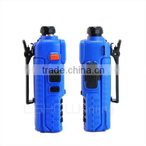 Blue VHF136-174MHz & UHF400-520MHz Baofeng Dual Band 5W 128CH UHF VHF walkie talkie Interphone UV5R UV-5R
