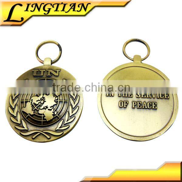 Globe Map Design UN Peace Medals
