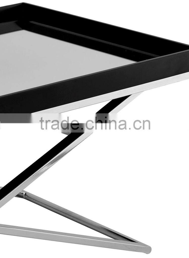 Modern Chrome Metal tea table set