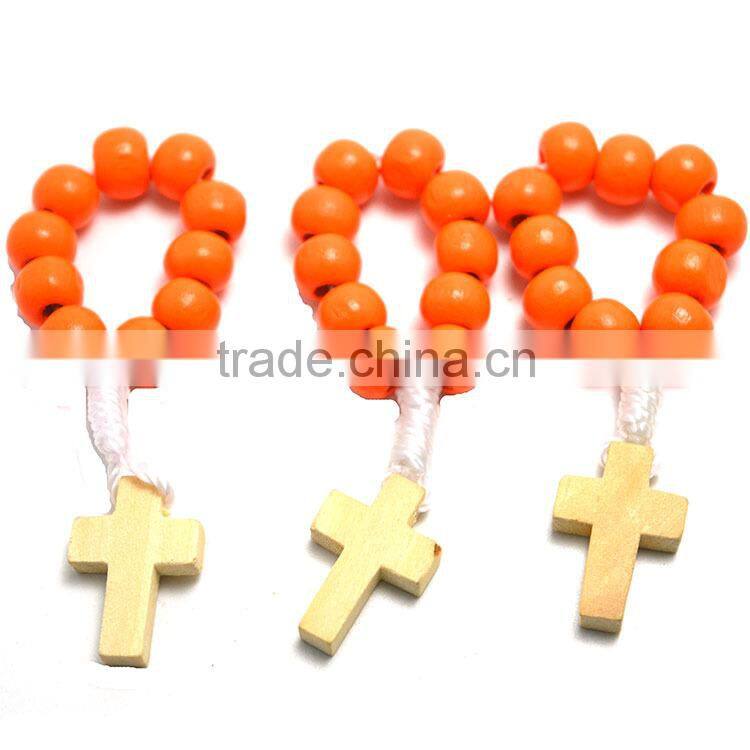 Finger Ring Catholic rosary in stainless steel jewelry,Catholic Finger colors Rings,wood beads cord rosary
