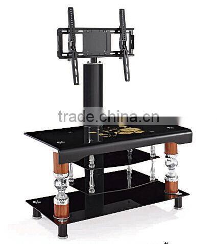 3 tiers modern luxury high standard glass tv stands