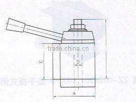 America type piston type locking tool post