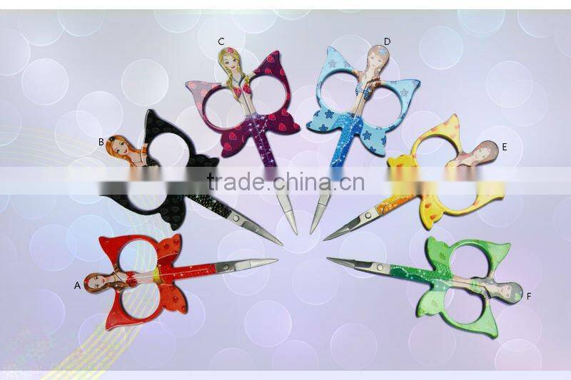 Stainless steel yangjiang cosmetic eyebrow scissors