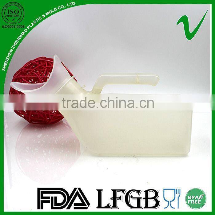 1000ml PP empty white custom plastic bottle urine with measurement