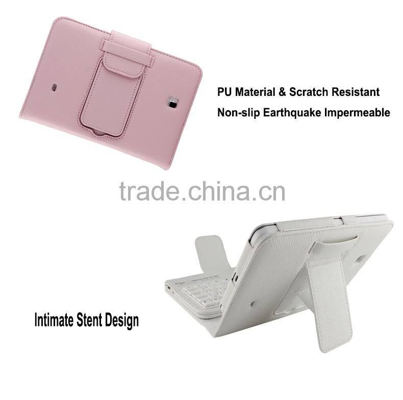 Removable Wireless Bluetooth Keyboard Case for Samsung TAB4 7.0inch T230-SA05