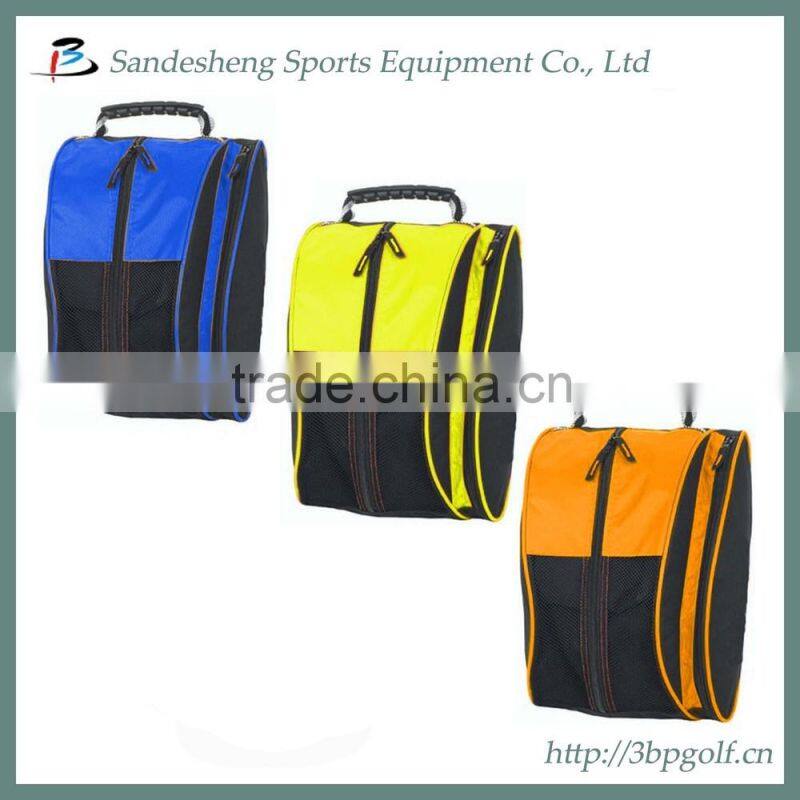 new design hotsell pu leather golf shoe bags