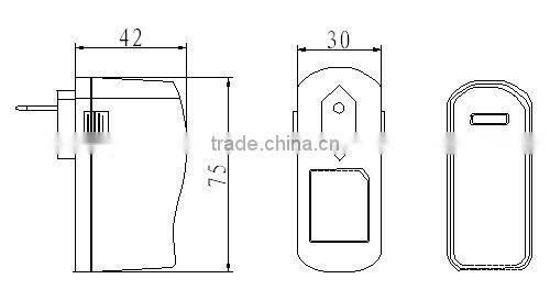 110v-240vac 24v dc 12w us eu uk plug adapter/adaptor