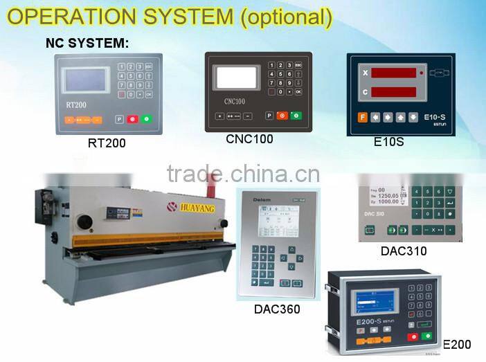 Hot sale 4000mm nc steel guillotine shear machine hydraulic metal sheet cutting machine 8mm