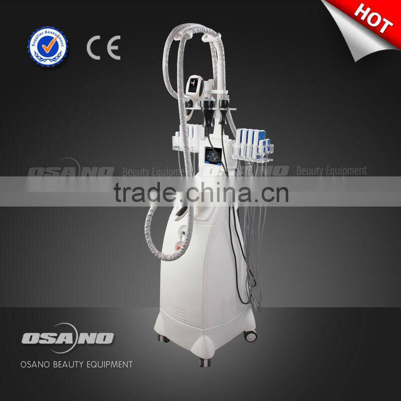 2014 5 In 1 Vacuum Cryolipolipolysis Cavitation Sextupole RF Lipo Laser Multi-Function Beauty Equipment
