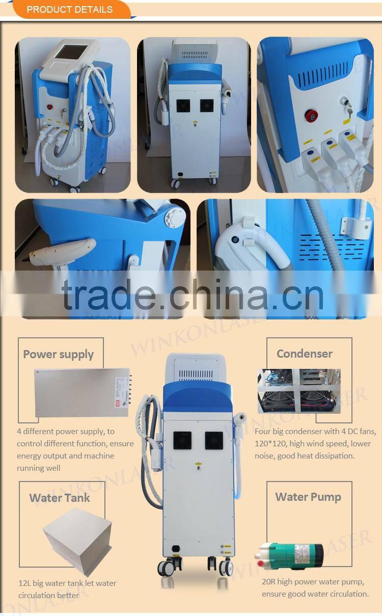 High effective multifunction shr hair removal machine best rf skin tightening face lifting machine