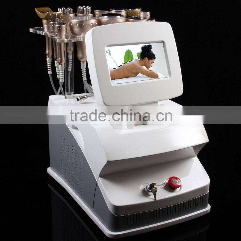 2016 hot sale 13in1 Cavitation Multipolar Rf Vacuum Led Photon Cold Hot Weight Loss Skin Care