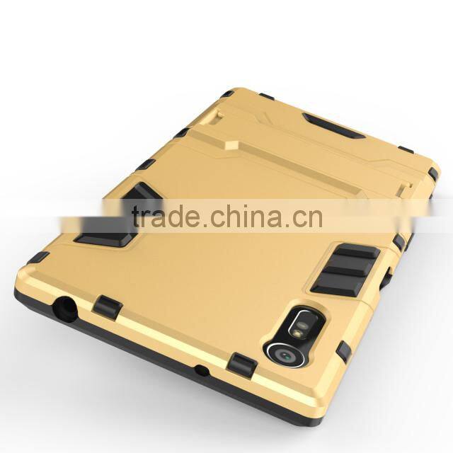 GVC Slim Hard Phone Case Robot Armor Hybrid Back Cover for Xperia XZ Compact For Sony Xperia Z5 FOR TRANSFORMER CASE KICKSTAND
