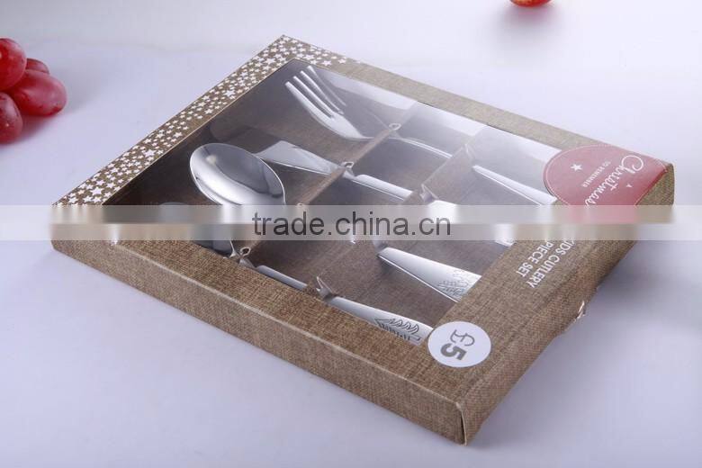 CSGO Beautiful Four Piece Quality Child's Stainless Steel Cutlery Set, knotted cutlery set