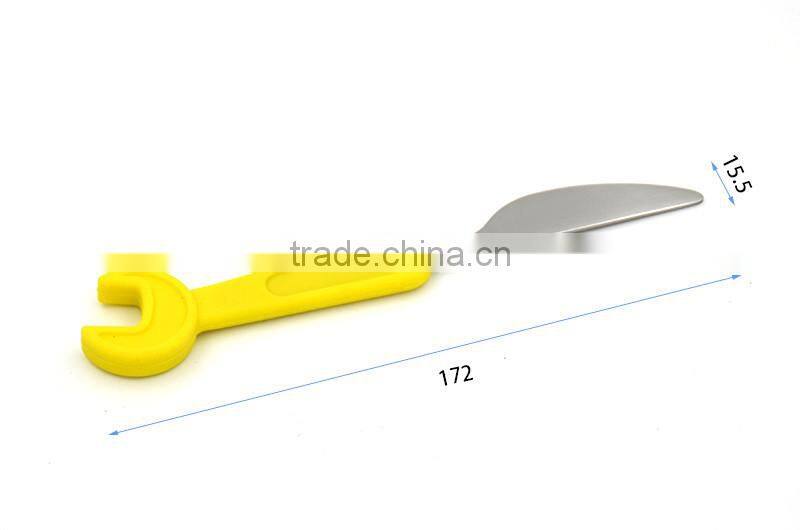 safe colorful stainless steel baby cutlery set