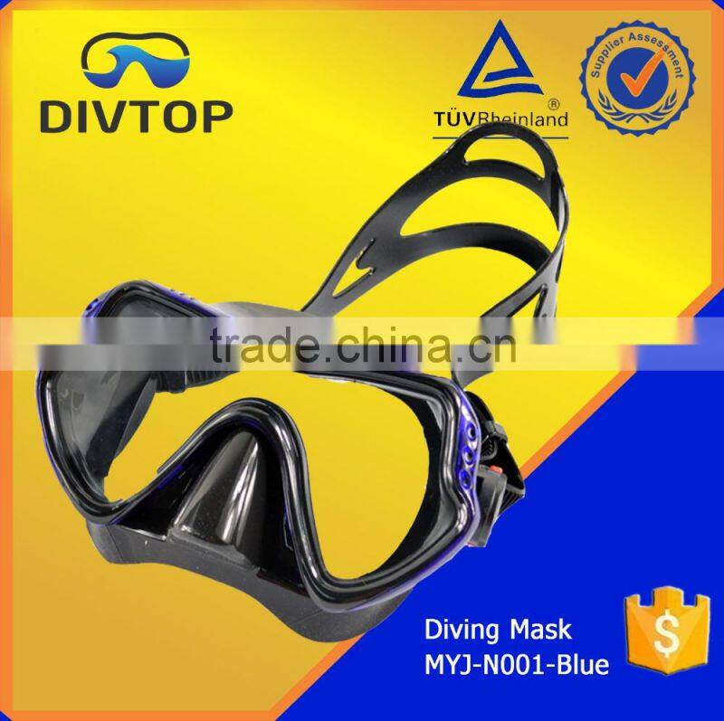 Silicone Black Adult OEM Swimming Diving Mask