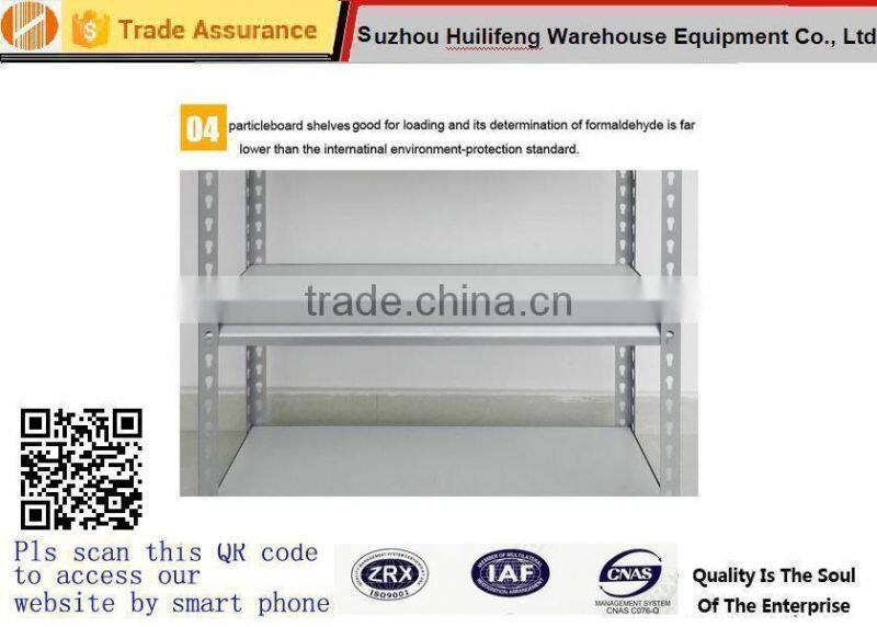 Z-Beam Commercial Boltless Steel Shelving With Particle Board / 5 Shelves